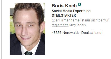 Boris Koch XING Profil