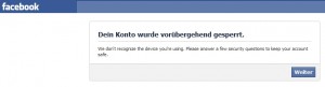 Dein Facebook Konto wurde gesperrt