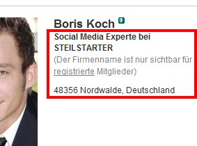kurzbeschreibung-xing Die XING Kurzbeschreibung