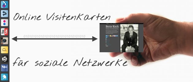 Online Visitenkarte für soziale Netzwerke